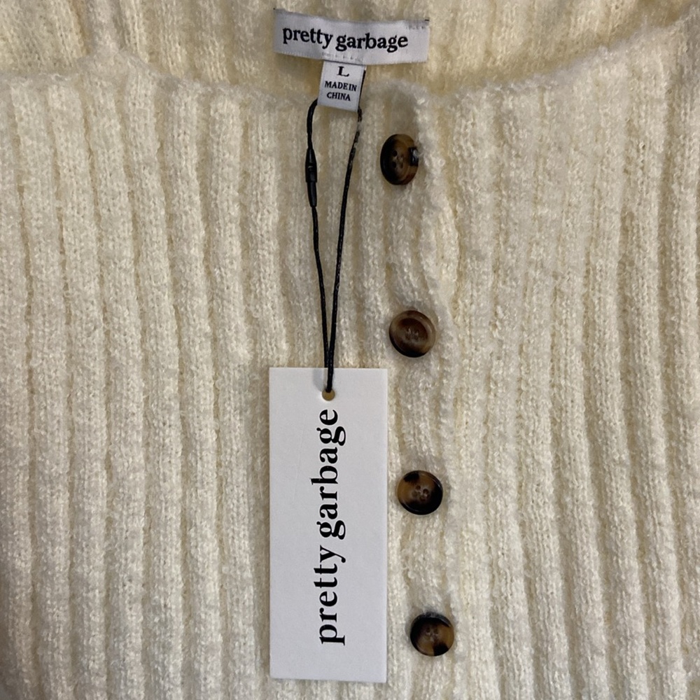 Pretty Garbage sweater crop - Picture 2 of 3